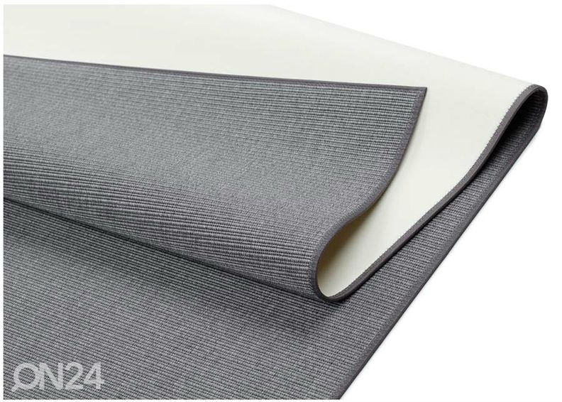 Narma sileäkudosmatto Credo™ grey 80x250 cm kuvasuurennos