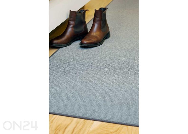 Narma sileäkudosmatto Credo™ grey pyöreä Ø 160 cm kuvasuurennos