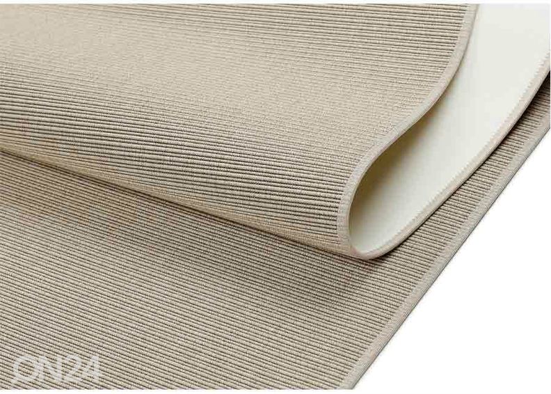 Narma sileäkudosmatto Credo™ sand pyöreä Ø 160 cm kuvasuurennos