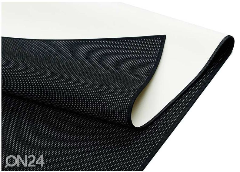 Narma sileäkudosmatto Limo™ black 80x300 cm kuvasuurennos