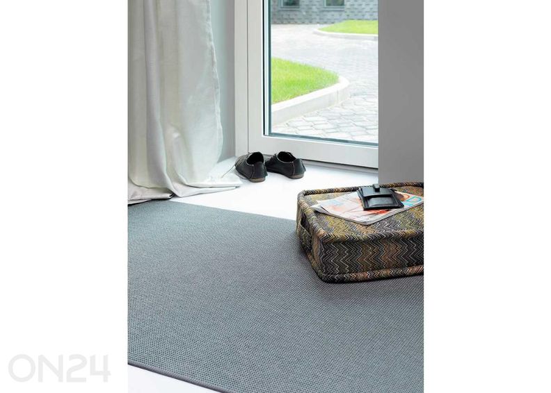 Narma sileäkudosmatto Limo™ carbon pyöreä Ø 160 cm kuvasuurennos