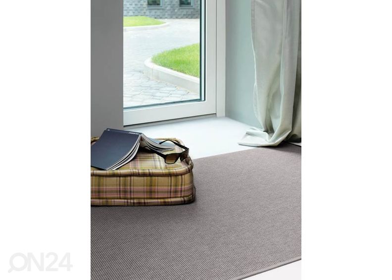 Narma sileäkudosmatto Limo™ linen 80x300 cm kuvasuurennos