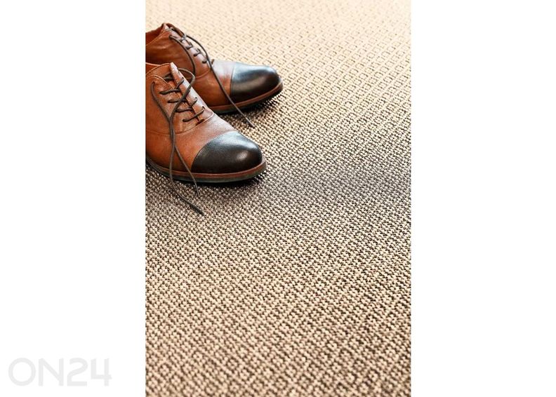 Narma sileäpintainen matto Bello™ beige pyöreä Ø 160 cm kuvasuurennos