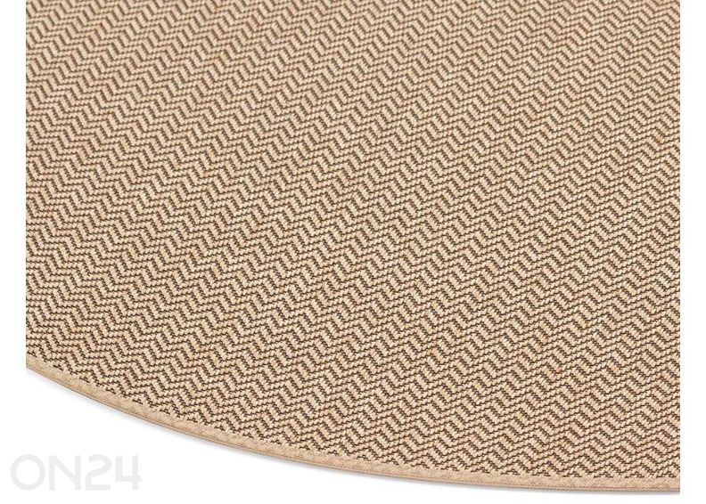 Narma sileäpintainen matto Bravo™ beige pyöreä Ø 160 cm kuvasuurennos