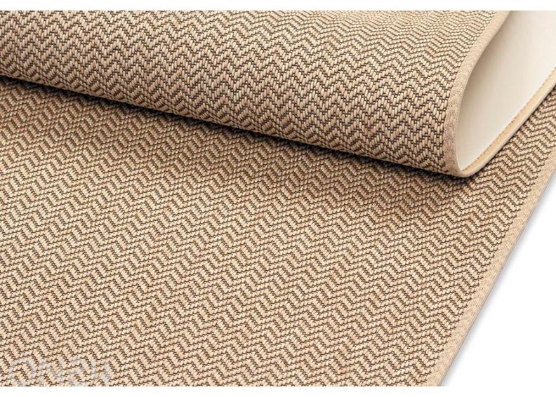 Narma sileäpintainen matto Bravo™ beige pyöreä Ø 160 cm kuvasuurennos