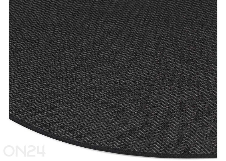 Narma sileäpintainen matto Bravo™ black pyöreä Ø 160 cm kuvasuurennos