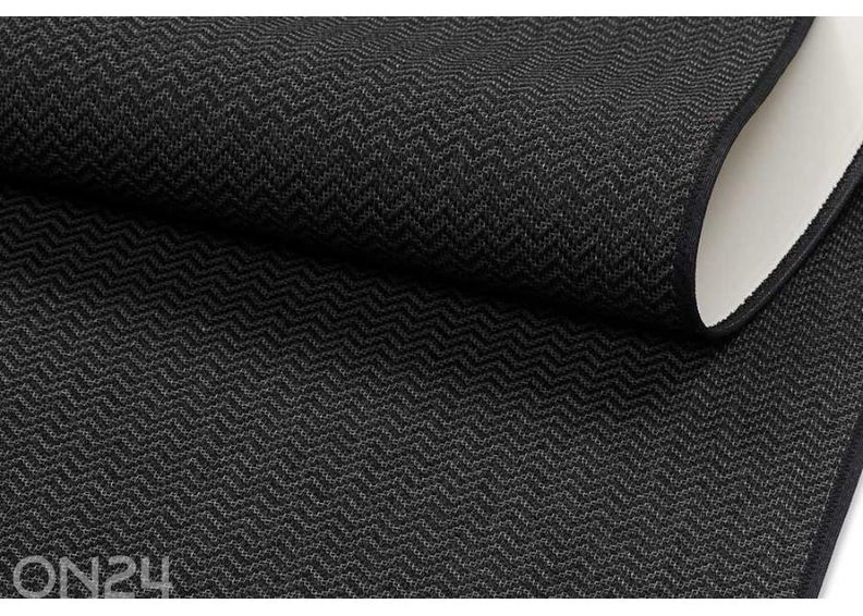 Narma sileäpintainen matto Bravo™ black pyöreä Ø 160 cm kuvasuurennos