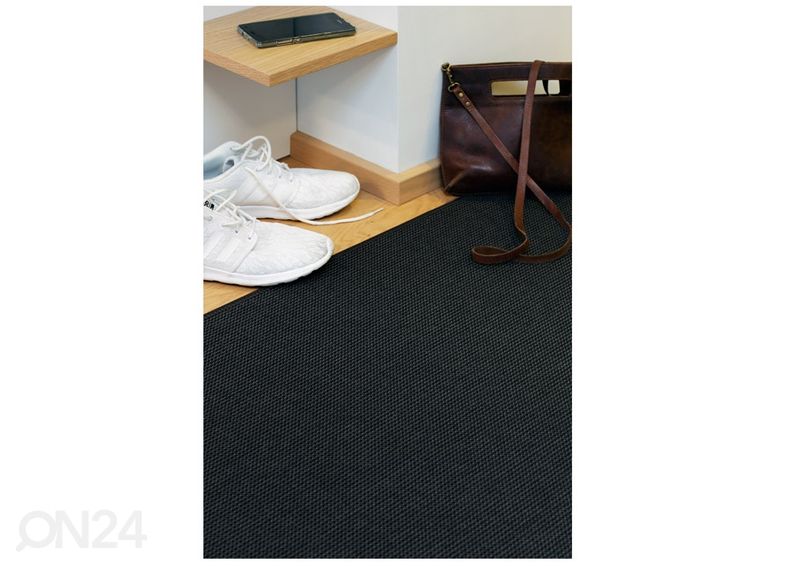 Narma sileäpintainen matto Limo™ 80x300 cm kuvasuurennos