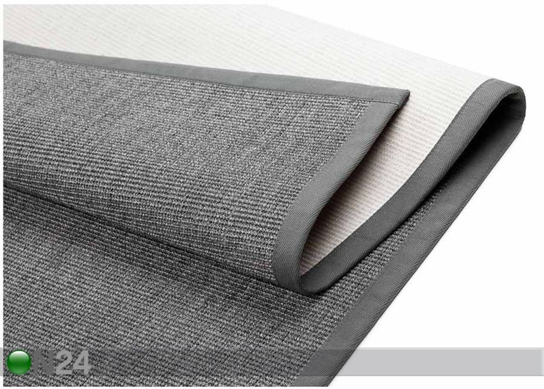Narma sisalmatto Livos™ harmaa 100x160 cm kuvasuurennos