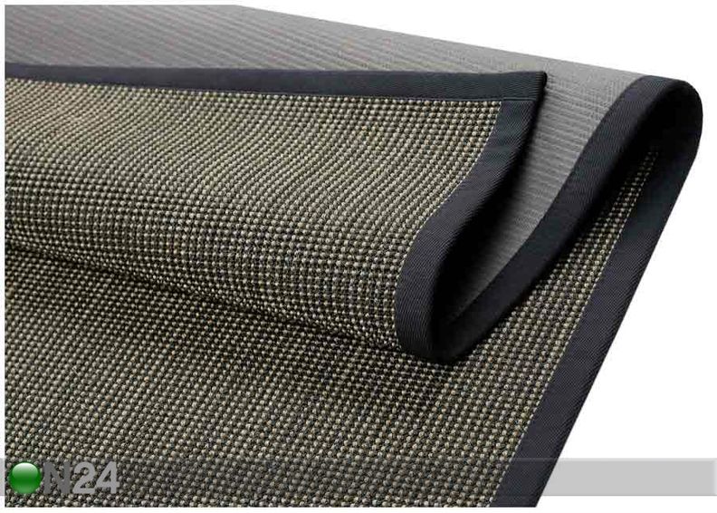 Narma sisalmatto Livos™ musta-ruskea 80x160 cm kuvasuurennos