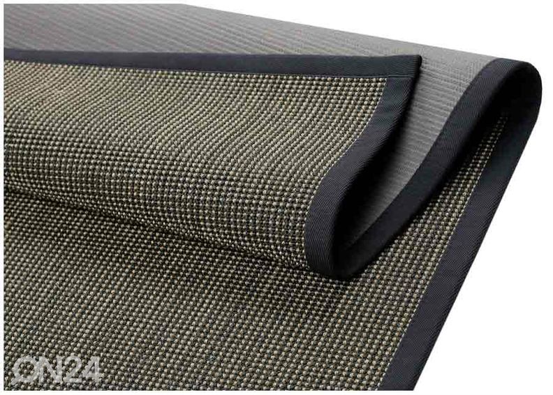 Narma sisalmatto Livos™ musta-ruskea 80x250 cm kuvasuurennos