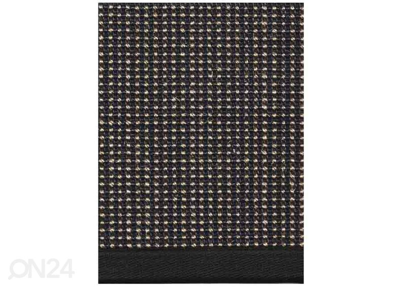 Narma sisalmatto Livos™ musta-ruskea pyöreä Ø 160 cm kuvasuurennos