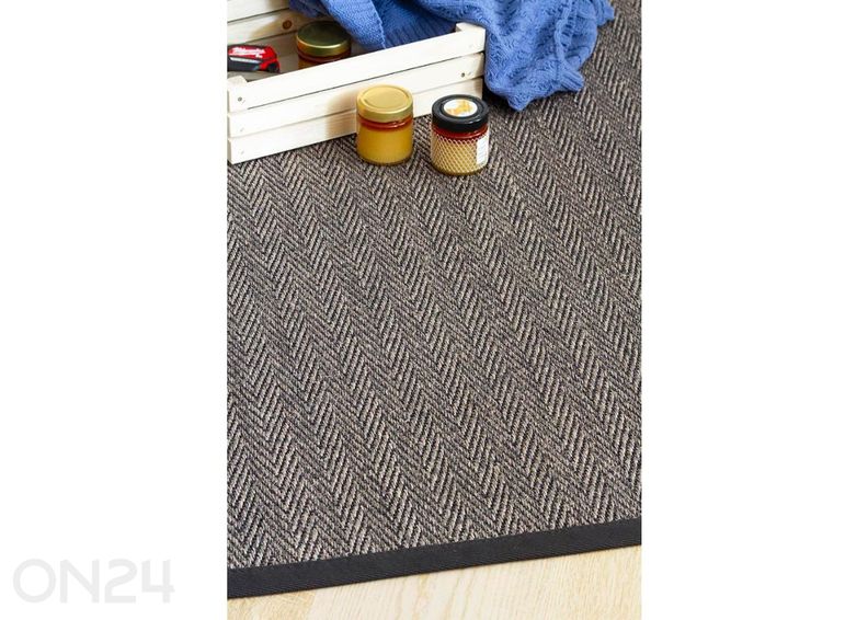 Narma sisalmatto Tuna™ carbon 80x160 cm kuvasuurennos