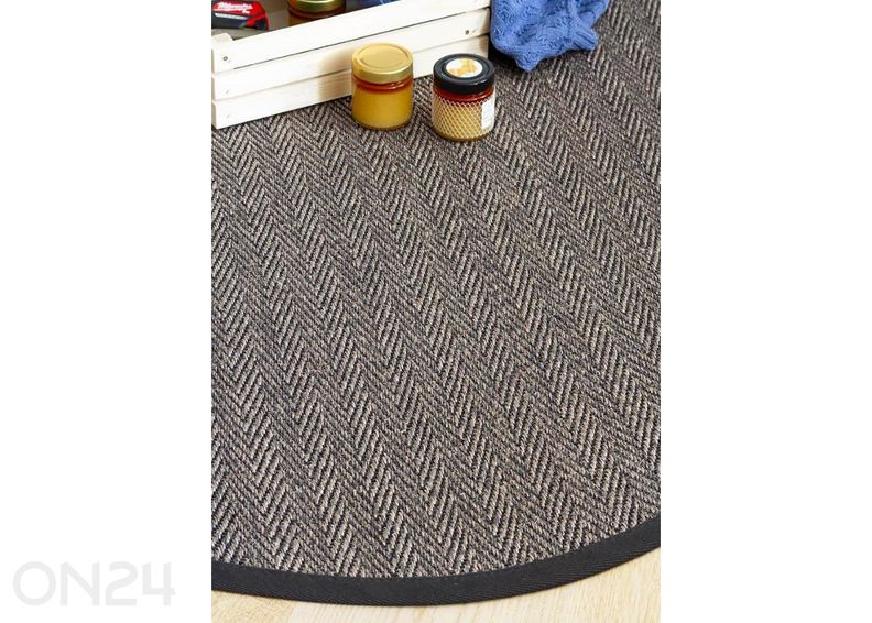 Narma sisalmatto Tuna™ carbon pyöreä Ø 160 cm kuvasuurennos