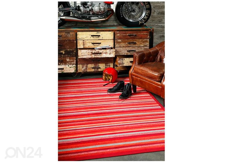 Narma smartWeave® matto Liiva red 140x200 cm kuvasuurennos