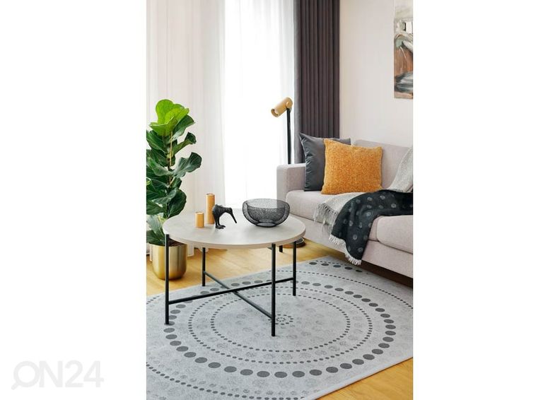 Narma smartWeave® matto Oola hopea 200x300 cm kuvasuurennos