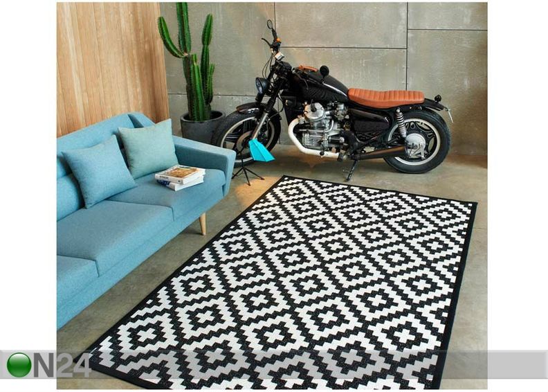 Narma smartWeave® matto Viki black 200x300 cm kuvasuurennos