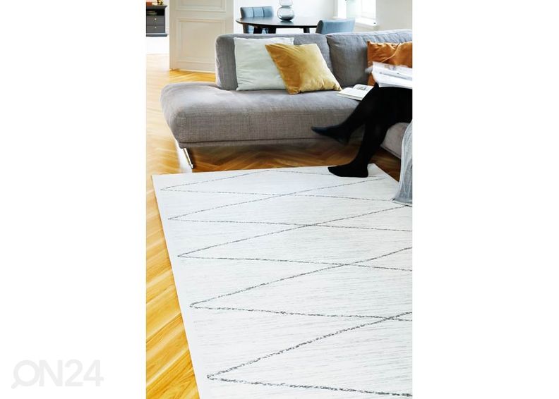 Narma smartWeave® TWIN matto Kauri white 70x140 cm kuvasuurennos