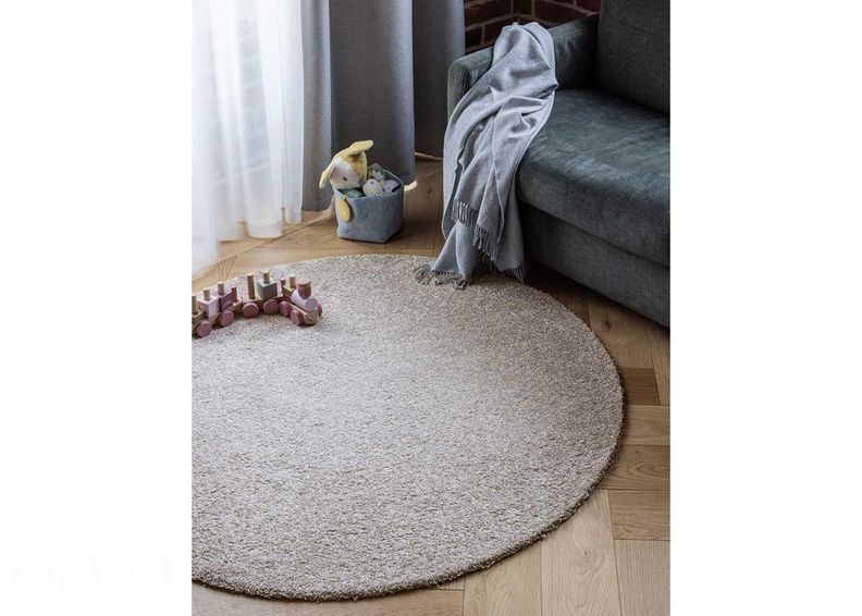 Narma tuftattu matto Jazz™ beige Ø 133 cm kuvasuurennos