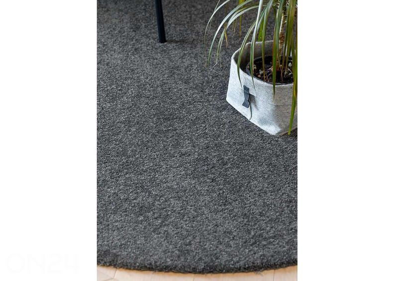 Narma tuftattu matto Jazz™ grey Ø 133 cm kuvasuurennos