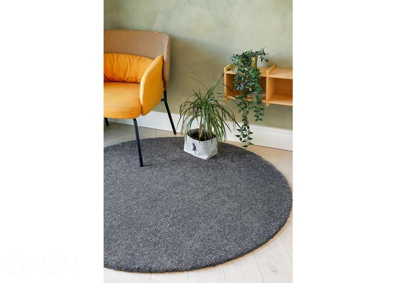 Narma tuftattu matto Jazz™ grey Ø 200 cm kuvasuurennos