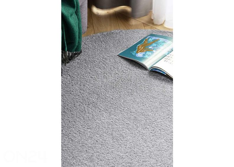Narma tuftattu matto Jazz™ silver Ø 133 cm kuvasuurennos