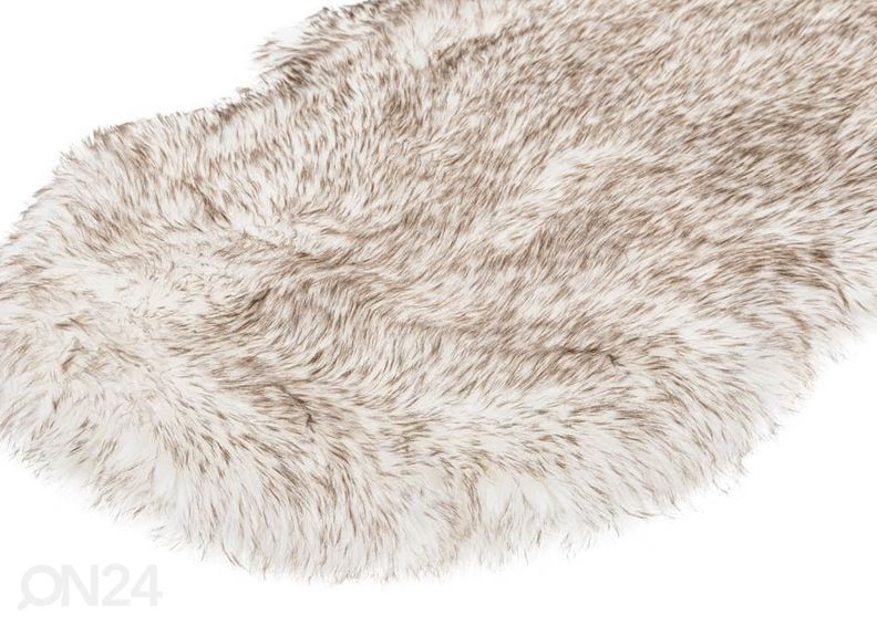 Narma Vegan Fur plyysimatto Dolly linen tip 60x160 cm kuvasuurennos