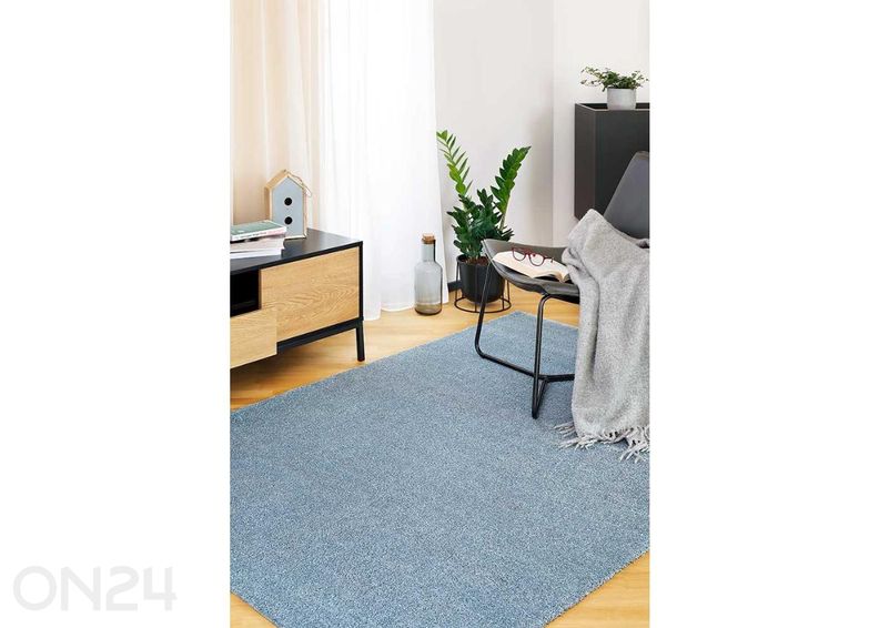Narma velour matto Noble™ blue 67x133 cm kuvasuurennos