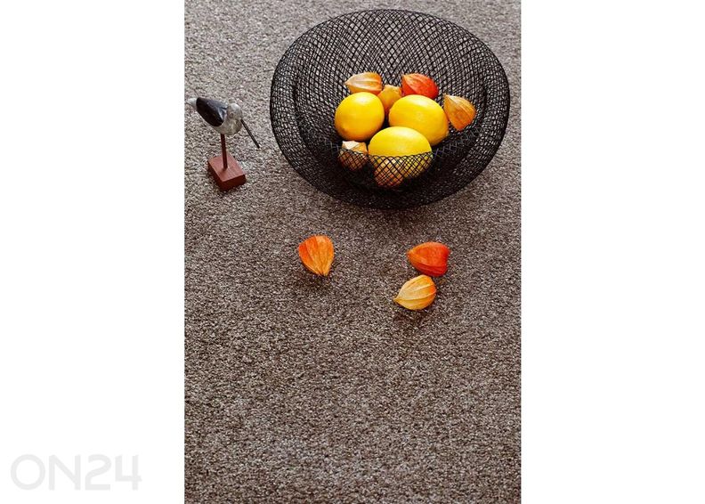 Narma velour matto Noble™ brown pyöreä Ø 200 cm kuvasuurennos