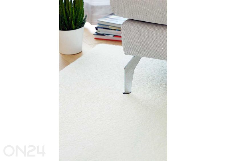 Narma velour matto Noble™ white 160x240 cm kuvasuurennos