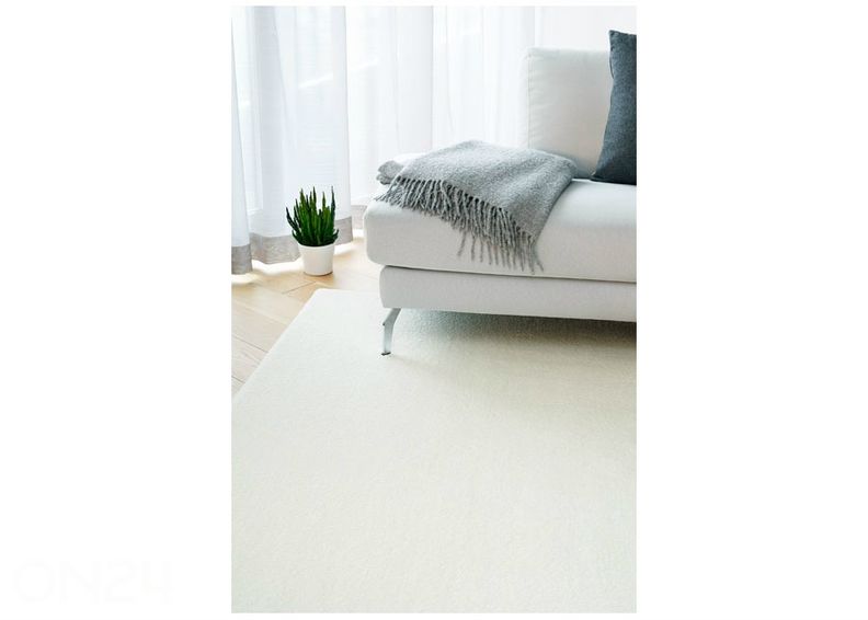 Narma velour matto Noble™ white 80x160 cm kuvasuurennos