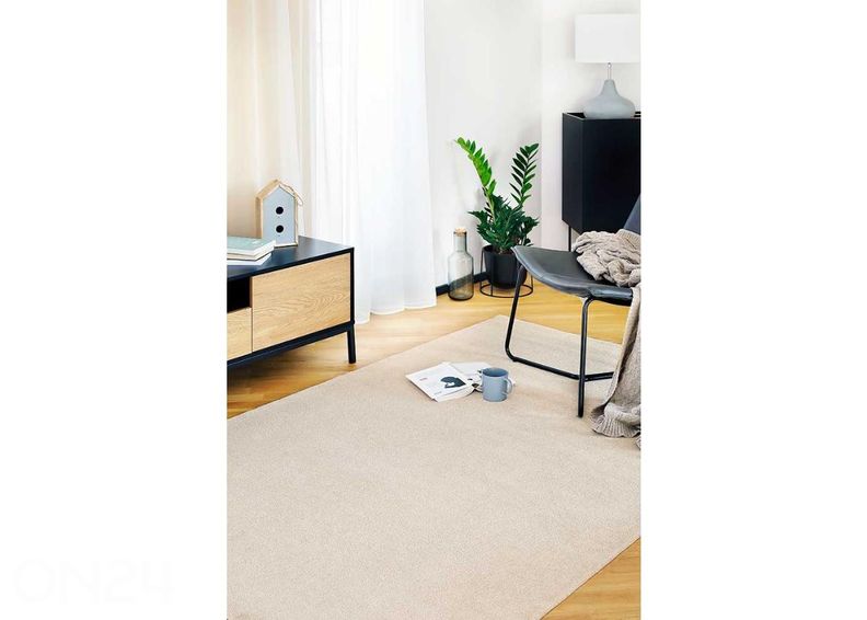 Narma veluurimatto Eden™ cream pyöreä Ø 200 cm kuvasuurennos