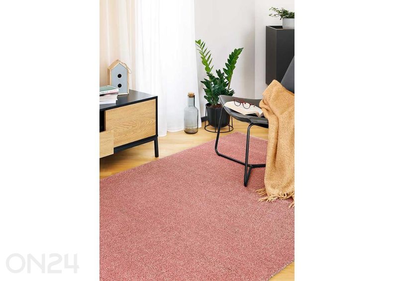 Narma veluurimatto Noble™ pyöreä coral Ø 200 cm kuvasuurennos