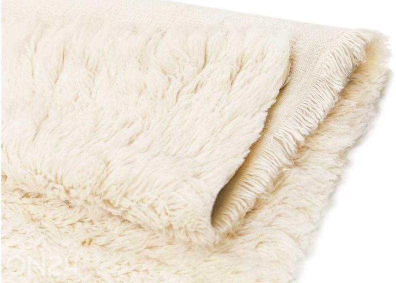 Narma villamatto Flokati white 140x200 cm kuvasuurennos