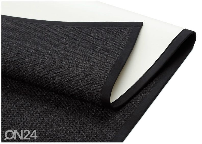 Narma villamatto Savanna™ musta 80x160 cm kuvasuurennos