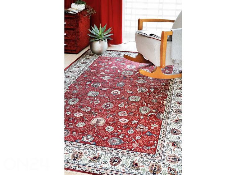 Narma viskoosimatto Almira red 65x135 cm kuvasuurennos