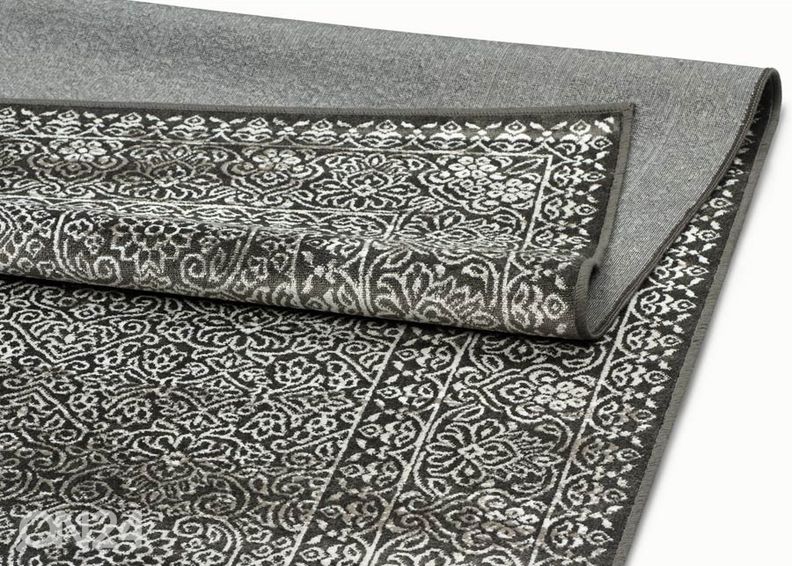 Narma viskoosimatto Orient hiilenharmaa 133x190 cm kuvasuurennos