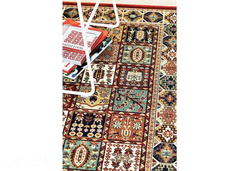 Narma viskoosimatto Zahra red 80x125 cm kuvasuurennos