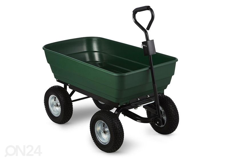 Nelipyöräinen puutarhakärry kuvasuurennos