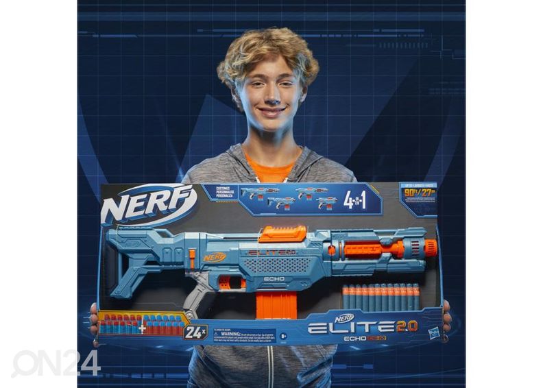 NERF Elite 2.0 Echo CS 10-lelupyssy kuvasuurennos