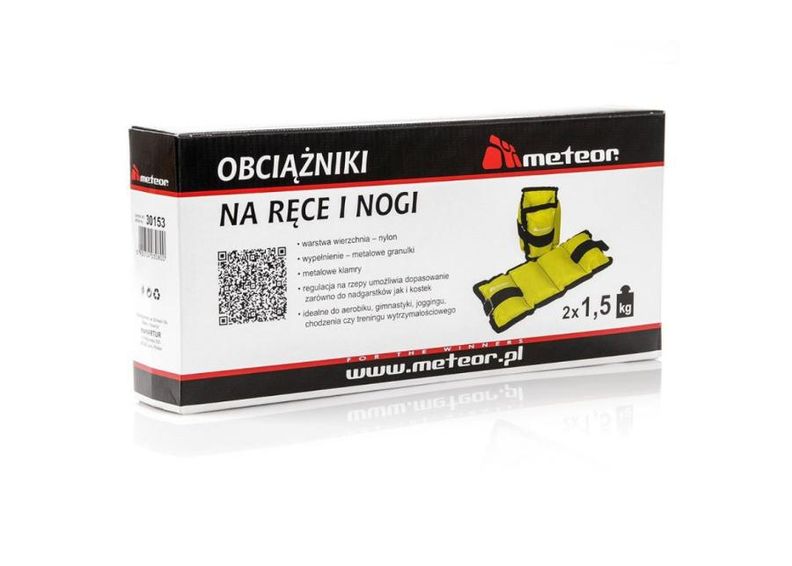 Nilkkapainot 0,5-2,5 kg Meteor kuvasuurennos