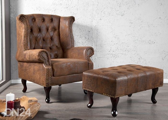 Nojatuoli Chesterfield kuvasuurennos