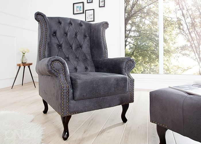 Nojatuoli Chesterfield kuvasuurennos