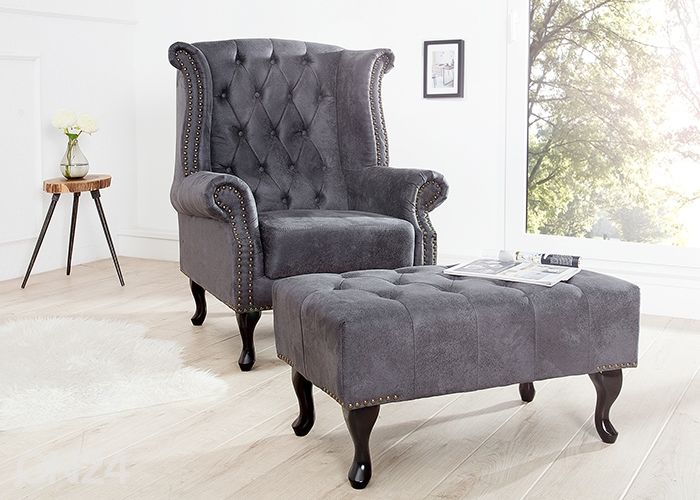 Nojatuoli Chesterfield kuvasuurennos