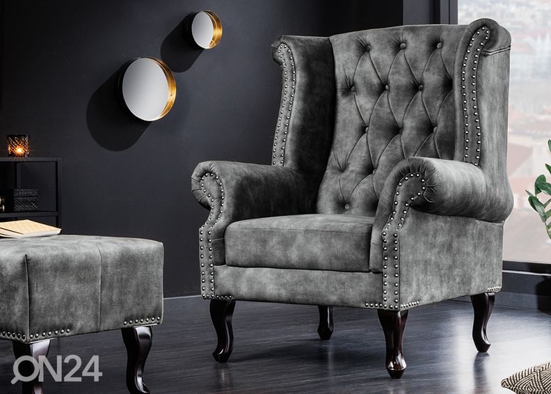 Nojatuoli Chesterfield kuvasuurennos