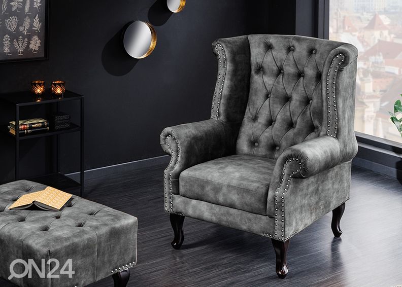 Nojatuoli Chesterfield kuvasuurennos