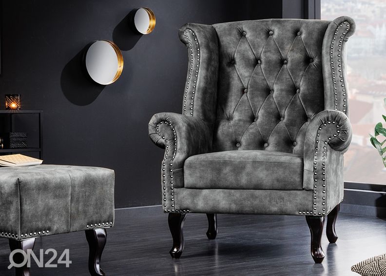 Nojatuoli Chesterfield kuvasuurennos