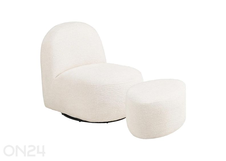 Nojatuoli + rahi Milo kuvasuurennos