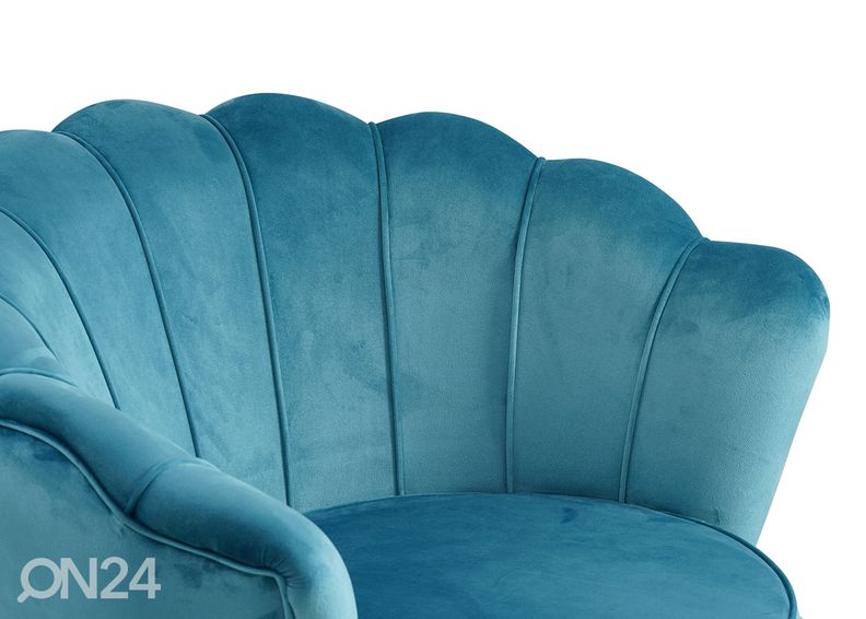 Nojatuoli, sininen kuvasuurennos