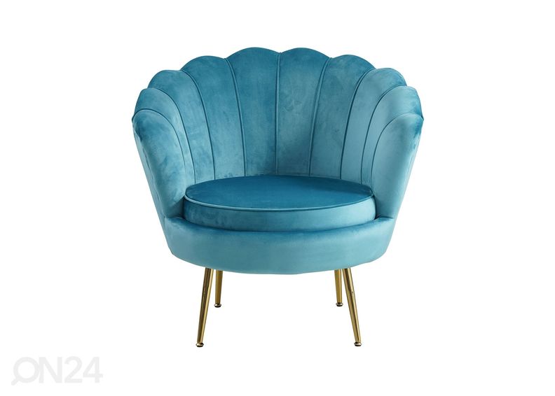 Nojatuoli, sininen kuvasuurennos